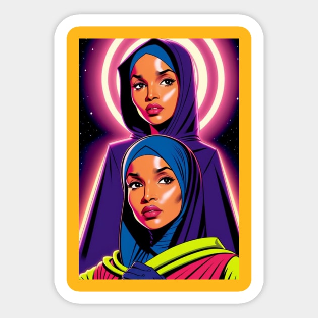 THE SQUAD-ILHAN OMAR 9 Sticker by truthtopower